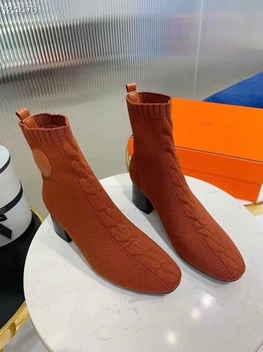 Hermes 2019 early autumn new elastic thick heel socks boots 35-40-fdc56efb